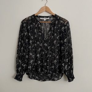 Veronica Beard Silk Floral Blouse